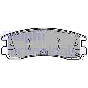 Brake Pad Set, disc brake (LP1612)