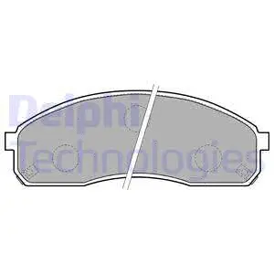 Brake Pad Set, disc brake (LP1671)