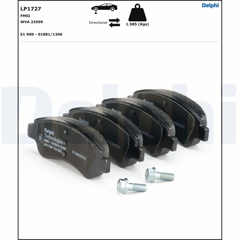 Brake Pad Set, disc brake