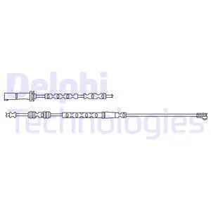 Warning Contact, brake pad wear (LZ0224)