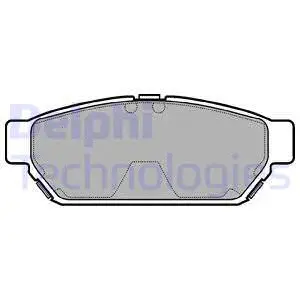 Brake Pad Set, disc brake (LP968)