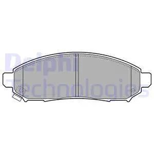 Brake Pad Set, disc brake (LP2011)