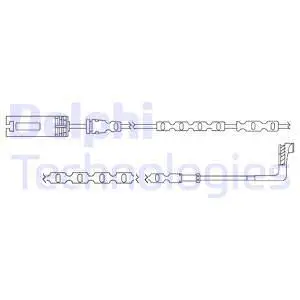 Warning Contact, brake pad wear (LZ0216)