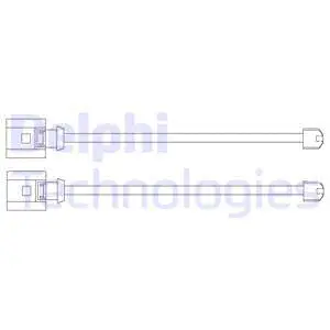 Warning Contact, brake pad wear (LZ0248)