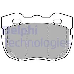 Brake Pad Set, disc brake (LP599)