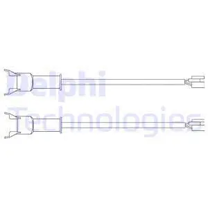 Warning Contact, brake pad wear (LZ0122)