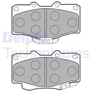 Brake Pad Set, disc brake (LP854)
