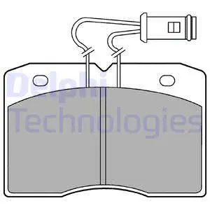Brake Pad Set, disc brake (LP580)