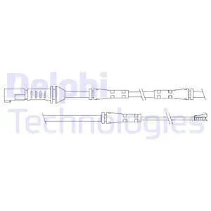Warning Contact, brake pad wear (LZ0239)