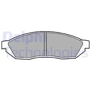 Brake Pad Set, disc brake (LP208)