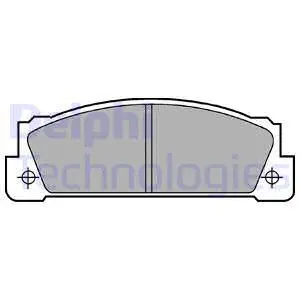 Brake Pad Set, disc brake (LP253)