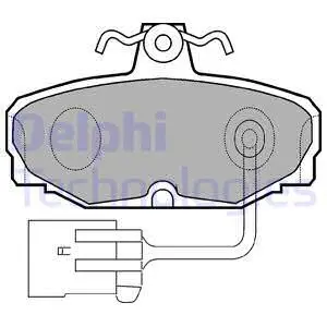 Brake Pad Set, disc brake (LP868)