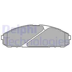 Brake Pad Set, disc brake (LP1075)