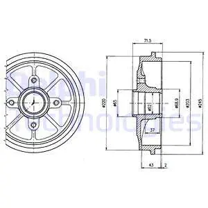 Brake Drum (BF484)