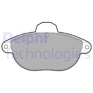 Brake Pad Set, disc brake (LP1611)