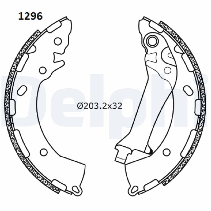 Brake Shoe Set (LS2180)