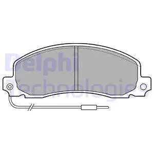 Brake Pad Set, disc brake (LP504)