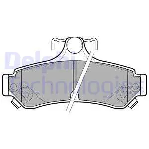 Brake Pad Set, disc brake (LP2700)