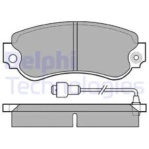 Brake Pad Set, disc brake (LP232)