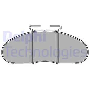 Brake Pad Set, disc brake (LP828)