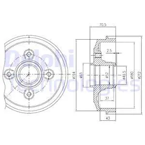 Brake Drum (BFR190)