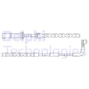 Warning Contact, brake pad wear (LZ0208)