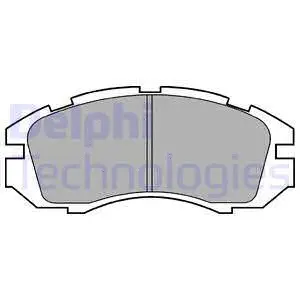 Brake Pad Set, disc brake (LP813)