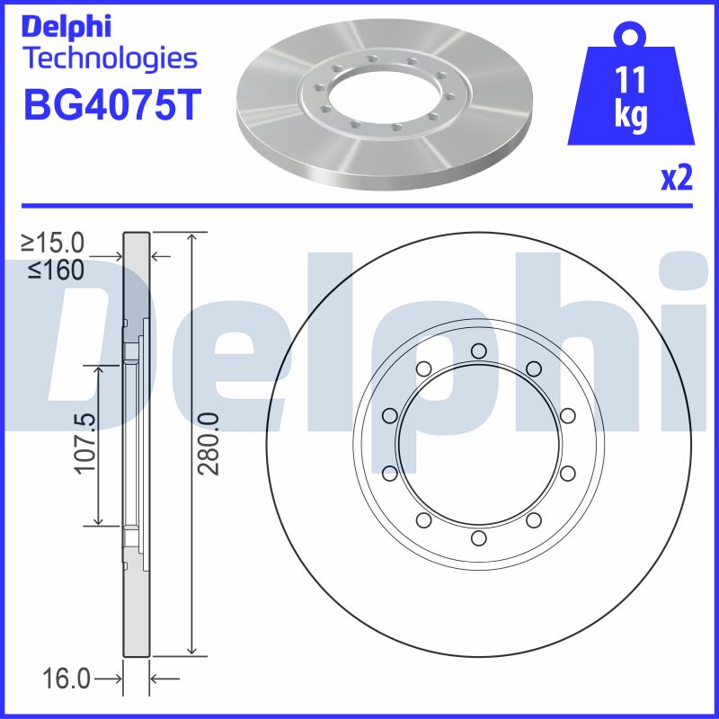 Brake Disc (BG4075T)