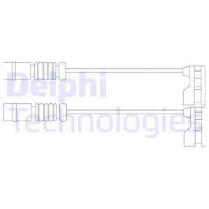 Warning Contact, brake pad wear (LZ0175)
