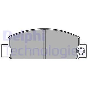 Brake Pad Set, disc brake (LP377)