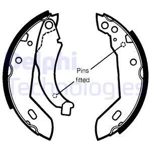 Brake Shoe Set (LS1250)