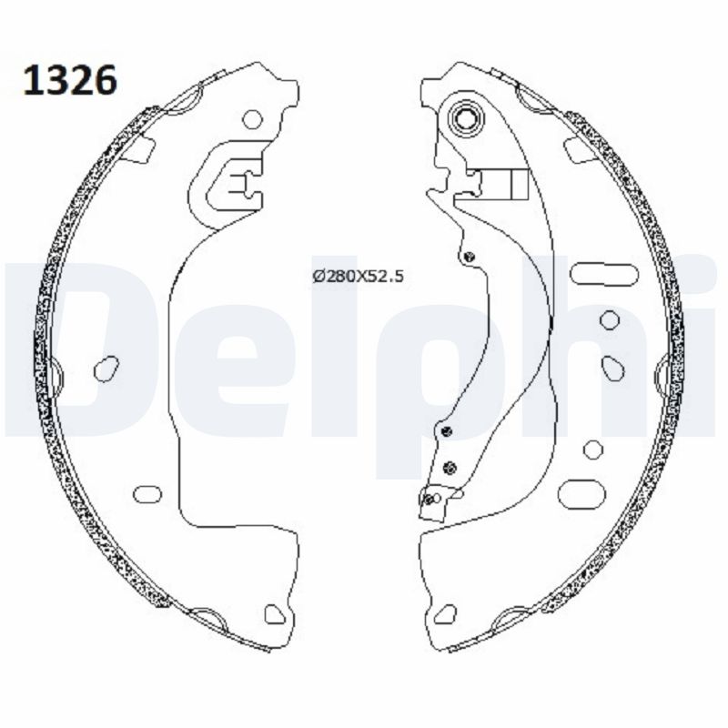 Brake Shoe Set (LS2197)