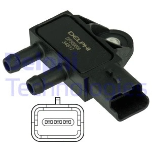 Sensor, exhaust pressure (DPS00006)