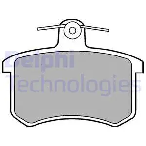 Brake Pad Set, disc brake (LP451)