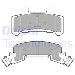 Brake Pad Set, disc brake (LP1257)