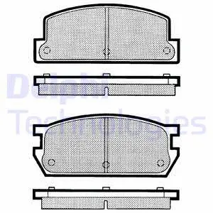 Brake Pad Set, disc brake (LP362)