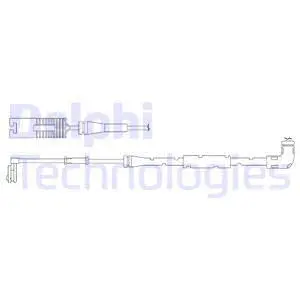 Warning Contact, brake pad wear (LZ0195)
