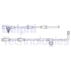 Warning Contact, brake pad wear (LZ0194)