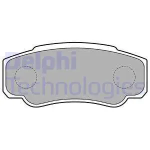 Brake Pad Set, disc brake (LP1790)