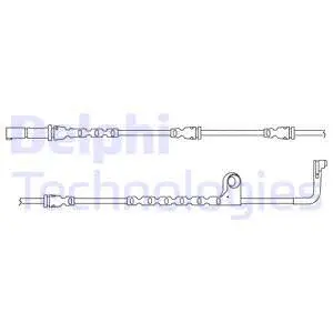 Warning Contact, brake pad wear (LZ0226)