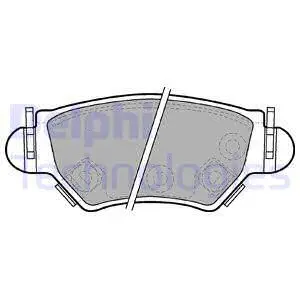 Brake Pad Set, disc brake (LP1553)