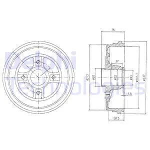 Brake Drum (BF496)