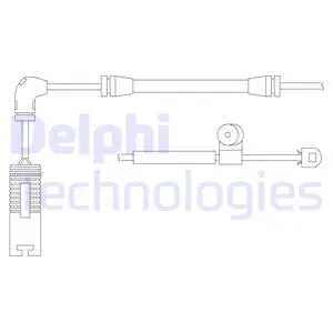 Warning Contact, brake pad wear (LZ0150)