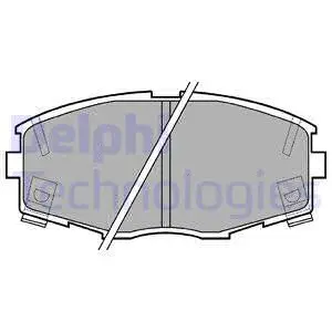 Brake Pad Set, disc brake (LP614)