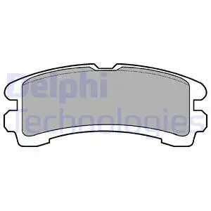 Brake Pad Set, disc brake (LP816)