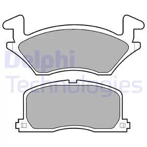 Brake Pad Set, disc brake (LP742)