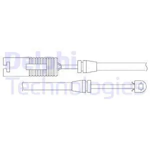 Warning Contact, brake pad wear (LZ0134)
