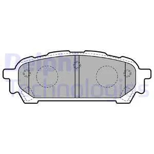 Brake Pad Set, disc brake (LP1822)
