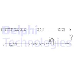 Warning Contact, brake pad wear (LZ0207)