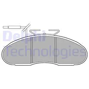 Brake Pad Set, disc brake (LP1096)
